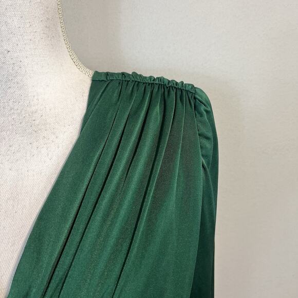 Vintage 80s Dynasty David Rose Dress sz 16 Green Jewels Sequins Cocktail Wedding - Picture 4 of 16